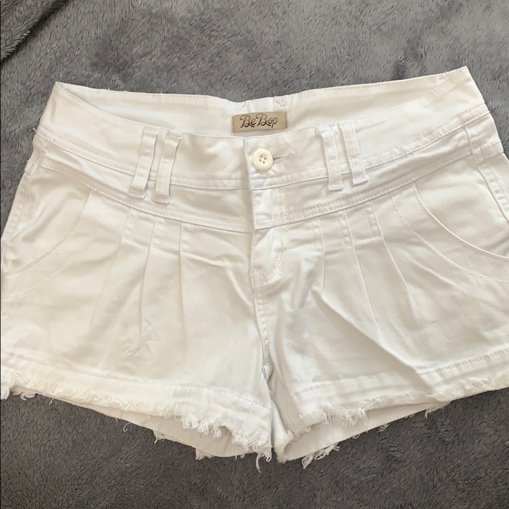 White Denim Shorts
